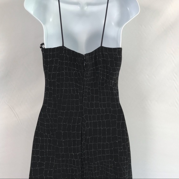 Sold—90s Vintage Cache Black Cocktail Halter Dress - Picture 14 of 14